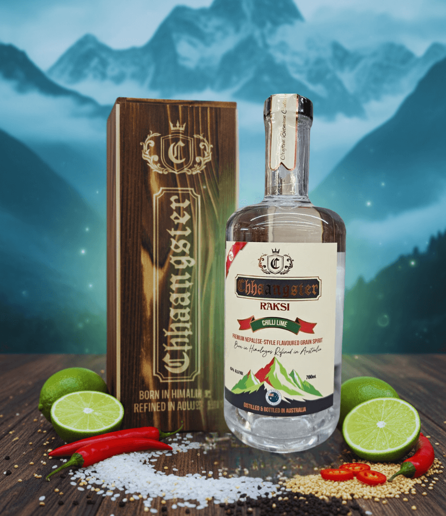 Home Raksi Lime chilli bottle and packaging